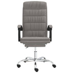 Bürostuhl mit Liegefunktion Taupe Stoff