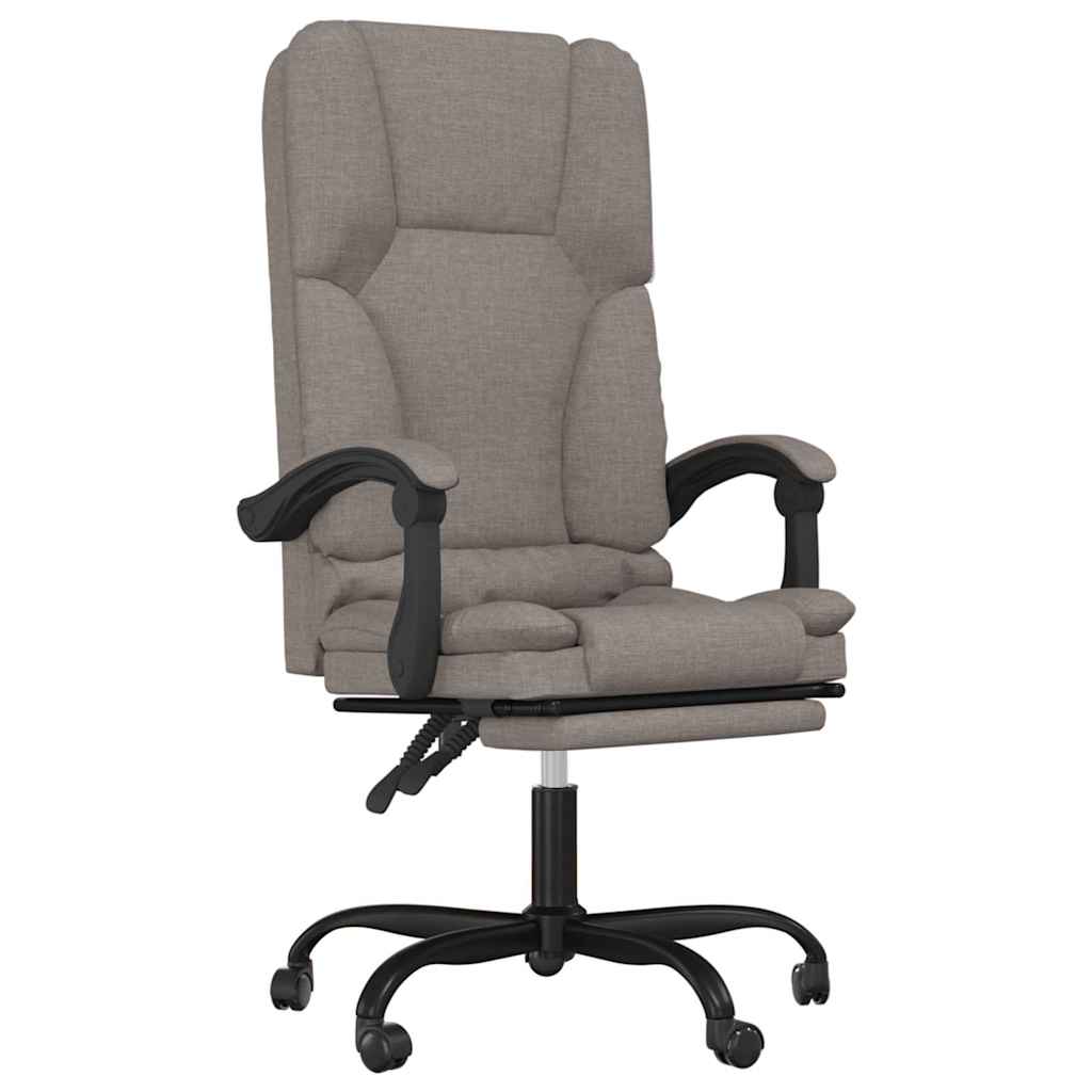 Bürostuhl mit Massagefunktion Taupe Stoff