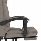 Bürostuhl mit Massagefunktion Taupe Stoff