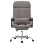 Bürostuhl mit Massagefunktion Taupe Stoff