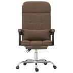 Bürostuhl mit Massagefunktion Braun Stoff