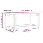 Couchtisch Honigbraun 110x55x45 cm Massivholz Kiefer