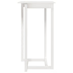 Bartisch Weiß 60x60x110 cm Massivholz Kiefer