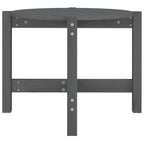 Couchtisch Grau Ø 62,5x45 cm Massivholz Kiefer