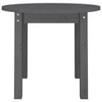 Couchtisch Grau Ø 55x45 cm Massivholz Kiefer