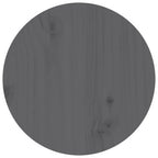 Couchtisch Grau Ø 35x35 cm Massivholz Kiefer