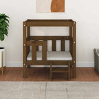 Hundebett Honigbraun 65,5x50,5x70 cm Massivholz Kiefer