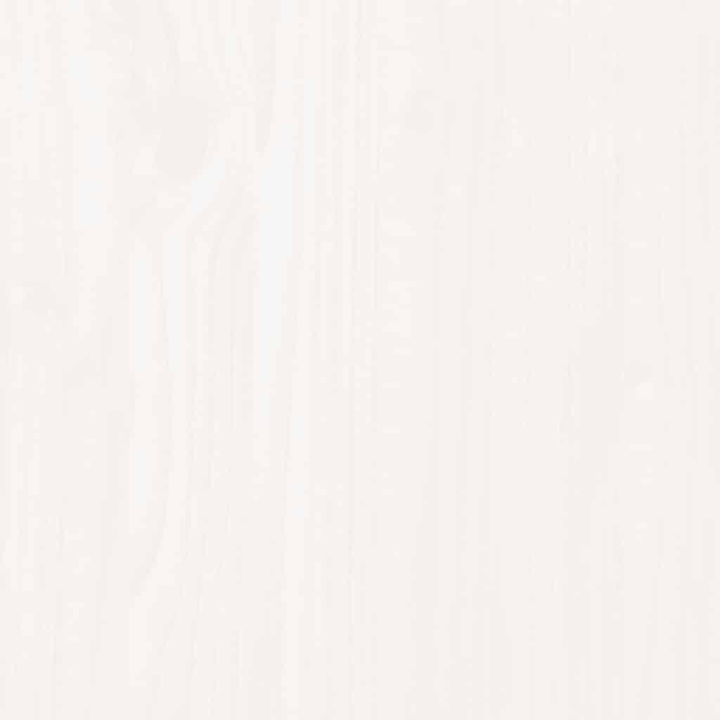 Hochbett Weiß 75x190 cm Massivholz Kiefer