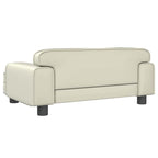 Hundebett Creme 70x45x30 cm Kunstleder
