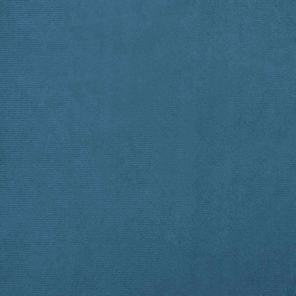 Hundebett Blau 80x45x30 cm Samt