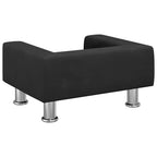 Hundebett Schwarz 50x40x26,5 cm Samt