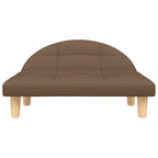 Hundebett Braun 70x52x30 cm Stoff