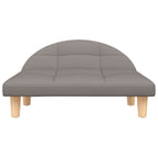 Hundebett Taupe 70x52x30 cm Stoff