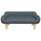Hundebett Dunkelgrau 70x40x24 cm Stoff