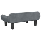 Hundebett Dunkelgrau 70x40x24 cm Samt