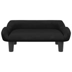 Hundebett Schwarz 70x40x24 cm Samt