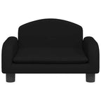 Hundebett Schwarz 50x40x30 cm Stoff