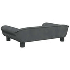 Hundebett Dunkelgrau 70x48x22 cm Samt