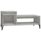 Couchtisch Betongrau 100x50x45 cm Holzwerkstoff