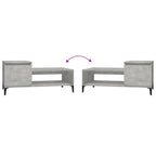Couchtisch Betongrau 100x50x45 cm Holzwerkstoff