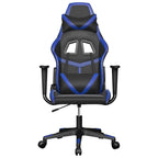 Gaming-Stuhl Schwarz und Blau Kunstleder