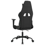 Gaming-Stuhl Schwarz und Creme Stoff