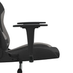 Gaming-Stuhl Schwarz und Hellgrau Stoff