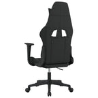 Gaming-Stuhl Schwarz und Hellgrau Stoff