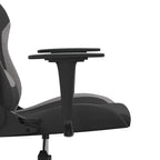 Gaming-Stuhl Schwarz und Hellgrau Stoff