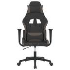 Gaming-Stuhl Schwarz und Taupe Stoff