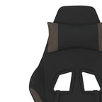 Gaming-Stuhl Schwarz und Taupe Stoff