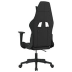 Gaming-Stuhl Schwarz und Weiß Stoff