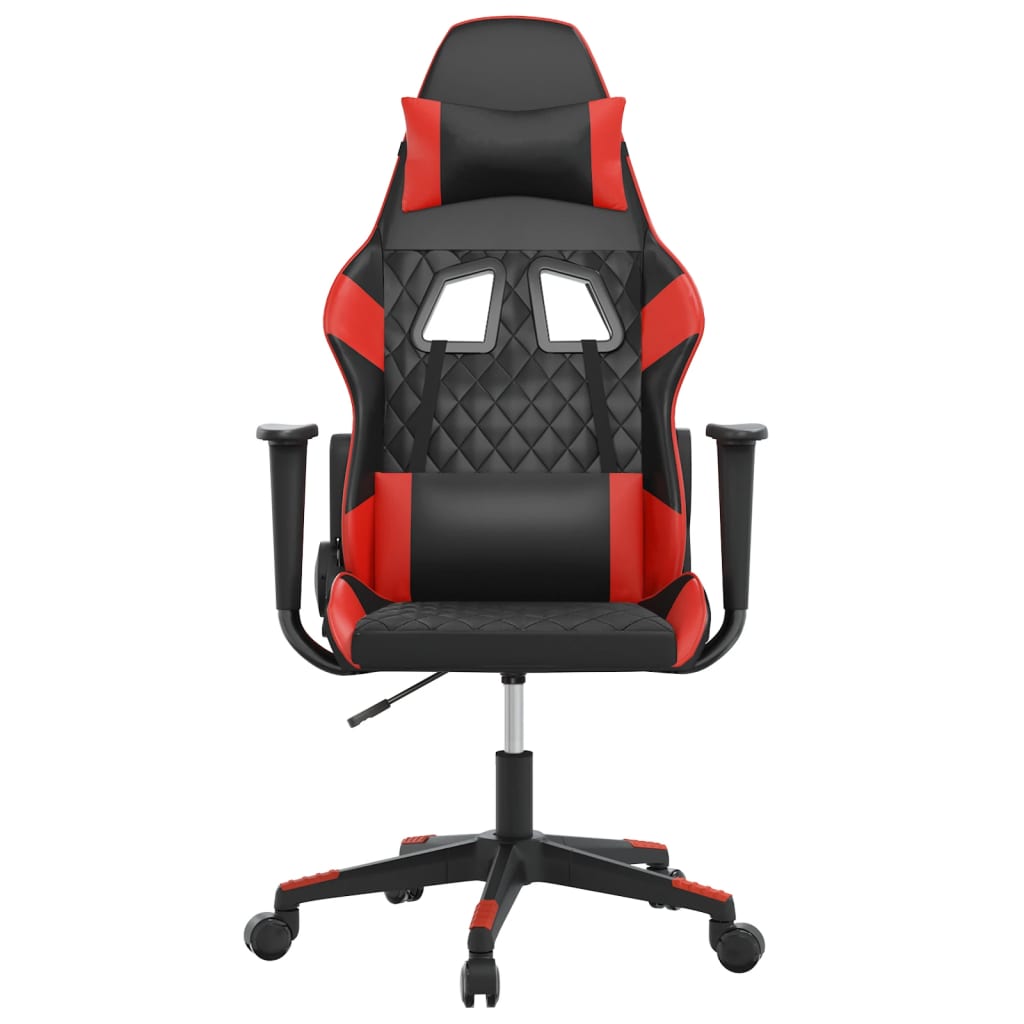Gaming-Stuhl Schwarz und Rot Kunstleder