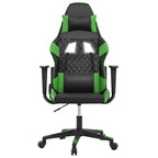 Gaming-Stuhl Schwarz und Grün Kunstleder
