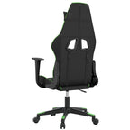 Gaming-Stuhl Schwarz und Grün Kunstleder
