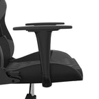 Gaming-Stuhl Schwarz und Grau Kunstleder