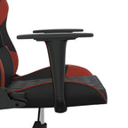 Gaming-Stuhl Schwarz und Weinrot Kunstleder