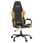 Gaming-Stuhl Schwarz und Golden Kunstleder