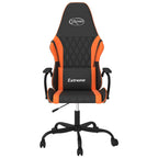 Gaming-Stuhl Schwarz und Orange Kunstleder