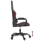 Gaming-Stuhl Schwarz und Weinrot Kunstleder