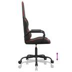 Gaming-Stuhl Schwarz und Rot Kunstleder