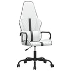 Gaming-Stuhl Weiß und Schwarz Kunstleder