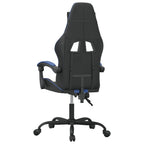 Gaming-Stuhl Schwarz und Blau Kunstleder