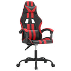 Gaming-Stuhl Schwarz und Rot Kunstleder