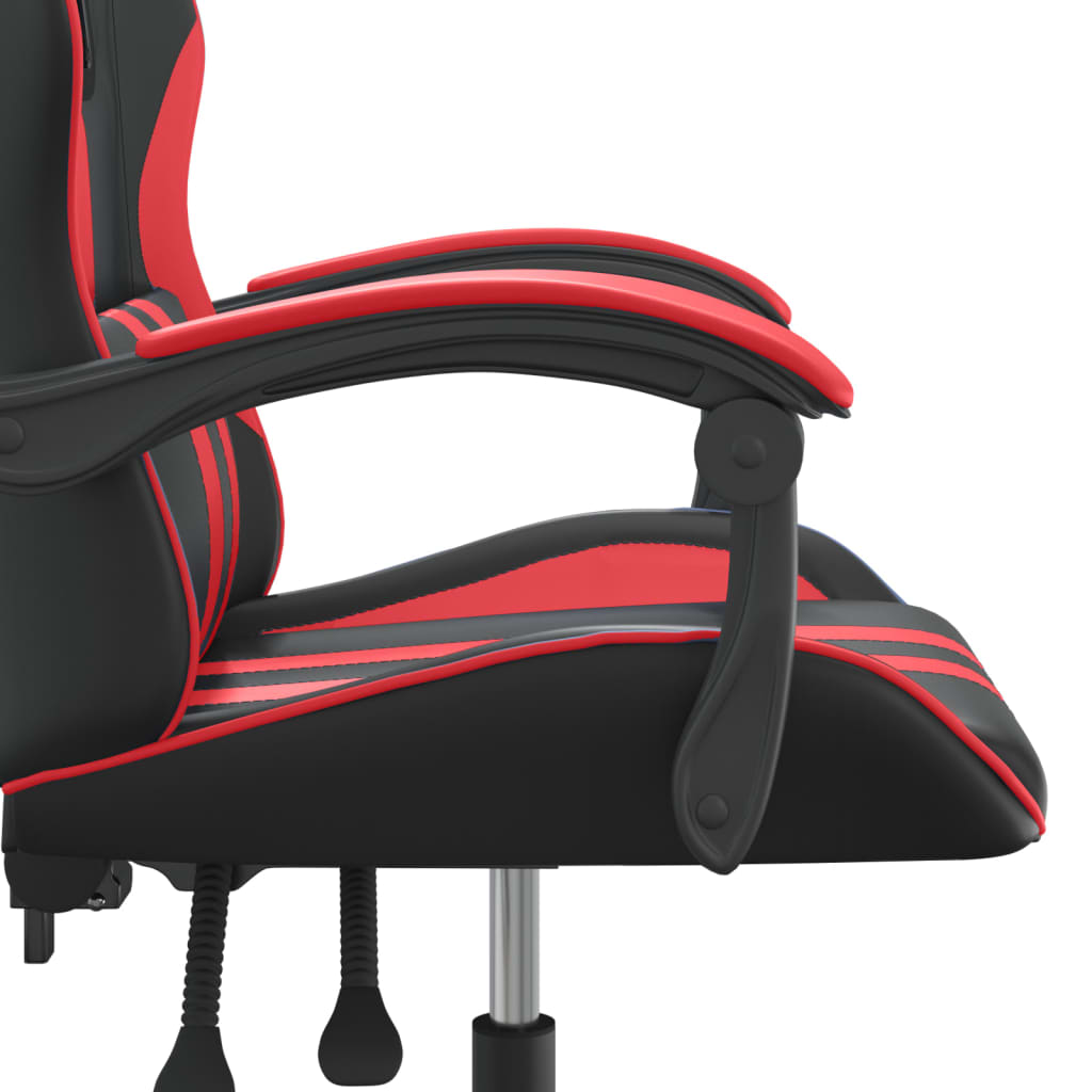 Gaming-Stuhl Schwarz und Rot Kunstleder