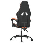 Gaming-Stuhl Schwarz und Orange Kunstleder