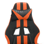 Gaming-Stuhl Schwarz und Orange Kunstleder
