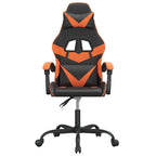 Gaming-Stuhl Schwarz und Orange Kunstleder
