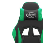 Gaming-Stuhl Schwarz und Grün Kunstleder