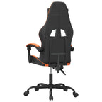 Gaming-Stuhl Schwarz und Orange Kunstleder
